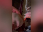 Playing with stinky socks and precumin while dirty talking