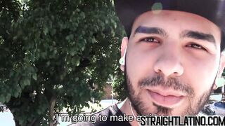 First time gay banging for macho Latino straighty