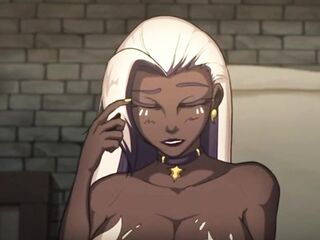 Succubus Erzha sucks a big rod and fucks well