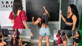 Paleontologist WannaBe's Give WEDGIES. Two Classmates, Mia Hope and Sushii Xhyvette, Are Studying While Kiara Star Slacks Off- So They Give Her HUGE Atomic Wedgies! Femdom, Bully, Humiliation, Wedgies 4k
