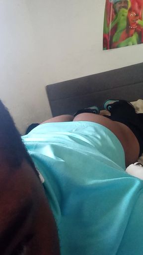 Laying down on stomach twerking and jerking off something new