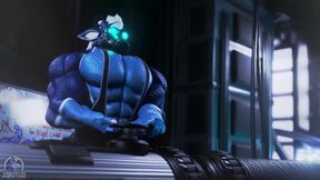 Giant muscle nighdruth squashes slimy symbiote suit nighdruth