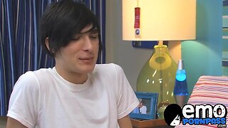 Emo twinks deliver a huge load of jizz after rough anal sex