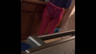 Sister-in-law teasing me in sheer tights and top with wife’s permission 2