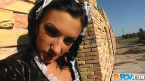 ”My maid now has to clean my cum off her face”