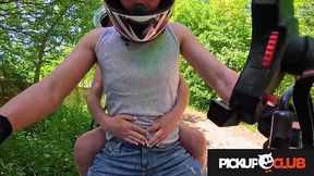 Busty European Jade Jador shows off her big tits and ass in a sexy outdoor POV