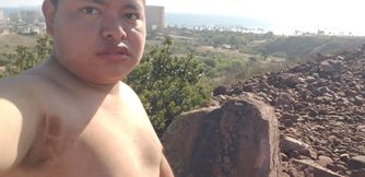 Pulling the penis in an empty place