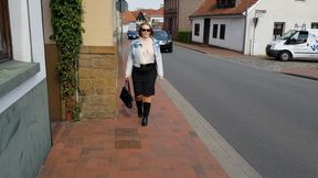 Showing off my breasts in public