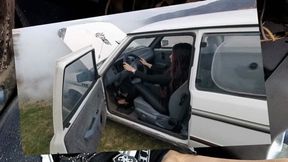 247 B - Mae tried her friend car for a lap PEDAL CAM