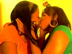 Black girls kissing