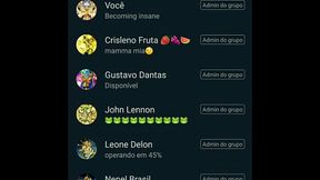 Amigos foram explanados no WhatsApp