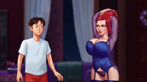 Cartoon hottie gets hammered in summer time saga gameplay