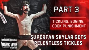 Superfan Skylar Gets Tickled, Edged, And Cock Punished On The Bed (Part 3)