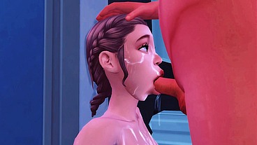 STEPSISTER CAUGHT STEPBROTHER AND SHOWED HIM HER DEEP THROAT l StepFamily Fuck