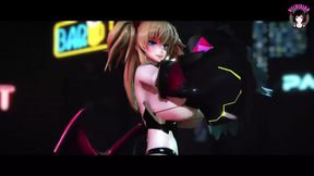 Huge Tits Sexy Demon Dancing (3D HENTAI)