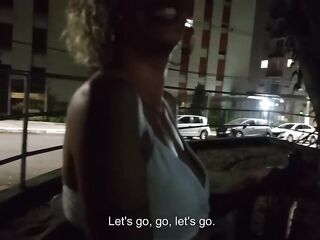 Having sex with a stranger in the alley near home.