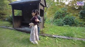 Skirt Side Tease Where Slick Grazing Turns to Instant Climax the Moment She Sinks in - 2