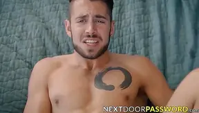 Hairy stud Donte Thick jerks off big dicked stepbro Dante Colle