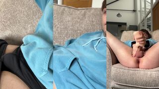 XLucazsz's solo playtime with a hot load on his cute face
