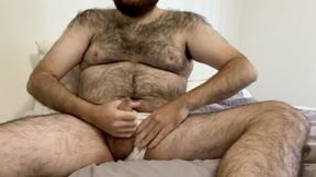 HAIRY JACKOFF IN BED (PREVIEW)