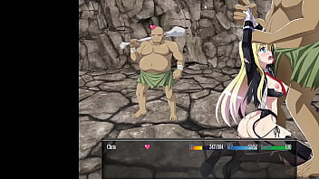 Blonde Kagura gets gangbanged in a wild hentai game