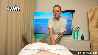 The Shy Masseuse Couldn’t Resist Her Client’s Big Cock