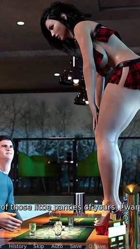 Anna Exciting Affection #22 - Sucking dick in bar - 3d hentai comic