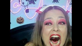 Camera Inside. I Am a Sexy Evil Nurse Swallowing Big Brains