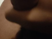 Moaning While Stroking My Big Black Cock – Solo BBC JOI
