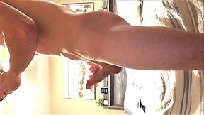 New Solo #28  in see through undies in the  bedroom... join in worship faggot