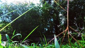 Mowing the Lawn Naked Voyeur