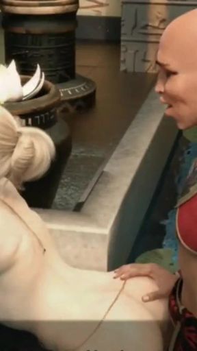 Emotional moment from &quot;AWAM Ancient Prince filled her ass with cum - ANAL in the pool - kimmytoons&quot;