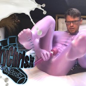 KinkyChrisX - Cumshot in a Zentai