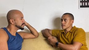 DELICIOUS HOT KISSES BETWEEN TWO NAUGHTY MEN - BY JAMAL SANGENT AND DERRICK PATRICK - CLIP FULL