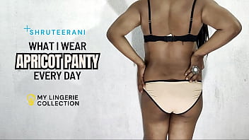 APRICOT PANTY - LINGERIE OF INDIAN SHEMALE PART 3