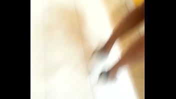 Black hoe upskirt with no panties on