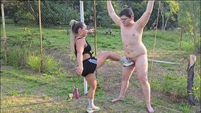 LADY´S CAMP: BALL BUSTING FAT NERD*