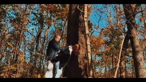 Fucked a Beauty with a Big Ass in the Forest While Walking