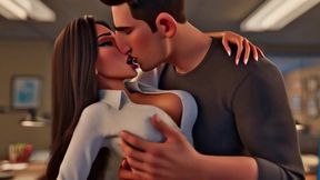 Copy Room Slut - Horny office girl gets fucked in the copy room