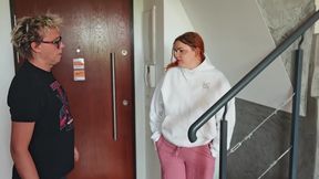 Two Guys Fuck a Cleaning Lady Using Vibrators and Make Her Take Their Cocks in Her Mouth.