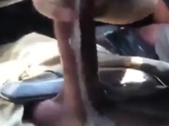 Car Blowjob With Cum