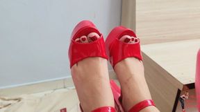 Foot gagging, part 1, by Sasha and Slave, HD