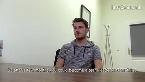 Slender Twink Gags on Load After Hardcore Ass Ripping — DirtyScout 18+