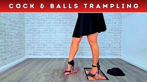 Castrating Your Balls Under The Dirty Soles Of My Manolo Blahniks (D81) - Body Cam - Cock Trampling CBT Heels