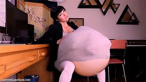 Backwards Big Belly Vore Boss Fantasy , Pt 1 -mP4
