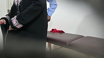 Security using hijab lady secretly