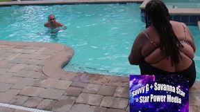 poolside seduction: dee heart lures alphonso into her wet paradise