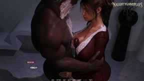 Cheating wife gets huge BBC in 3D animation
