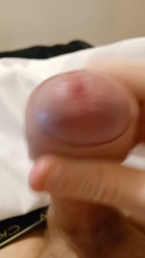 Silver daddy masturbating in bed #10