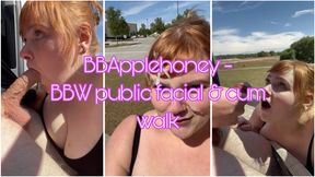 BBW public cum walk